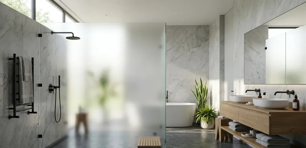 benefits-of-frosted-textures-bathroom-glass-partition-kerala