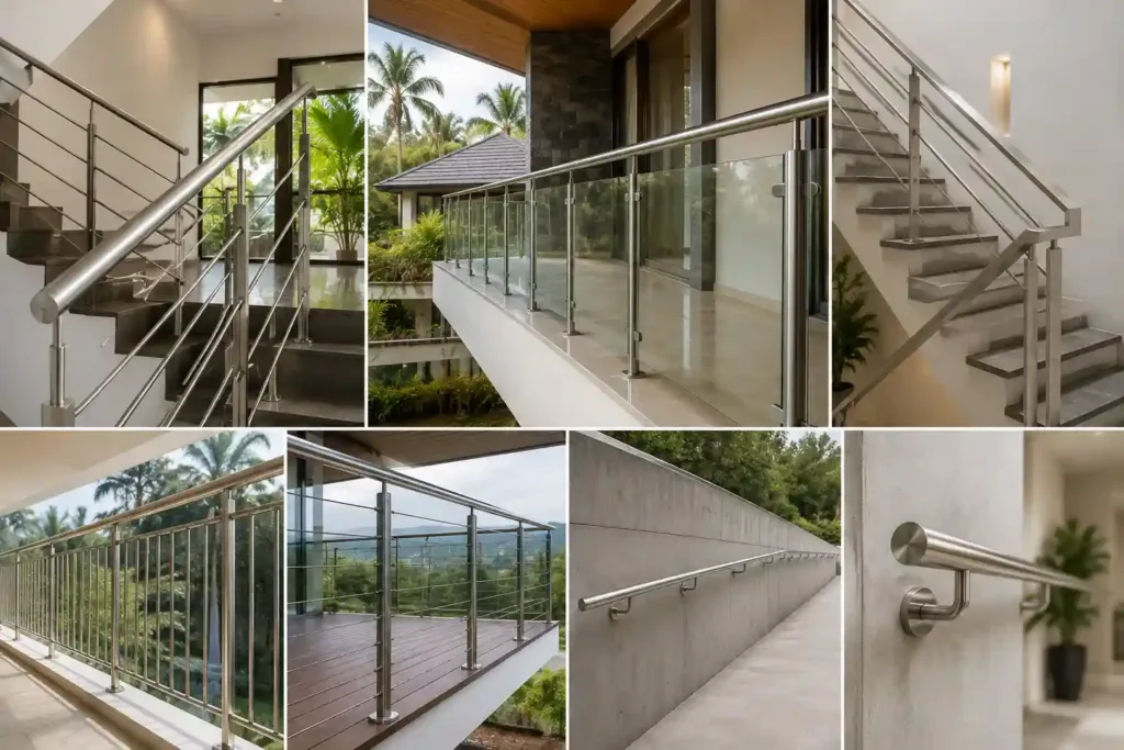 different-types-stainless-steel-handrails