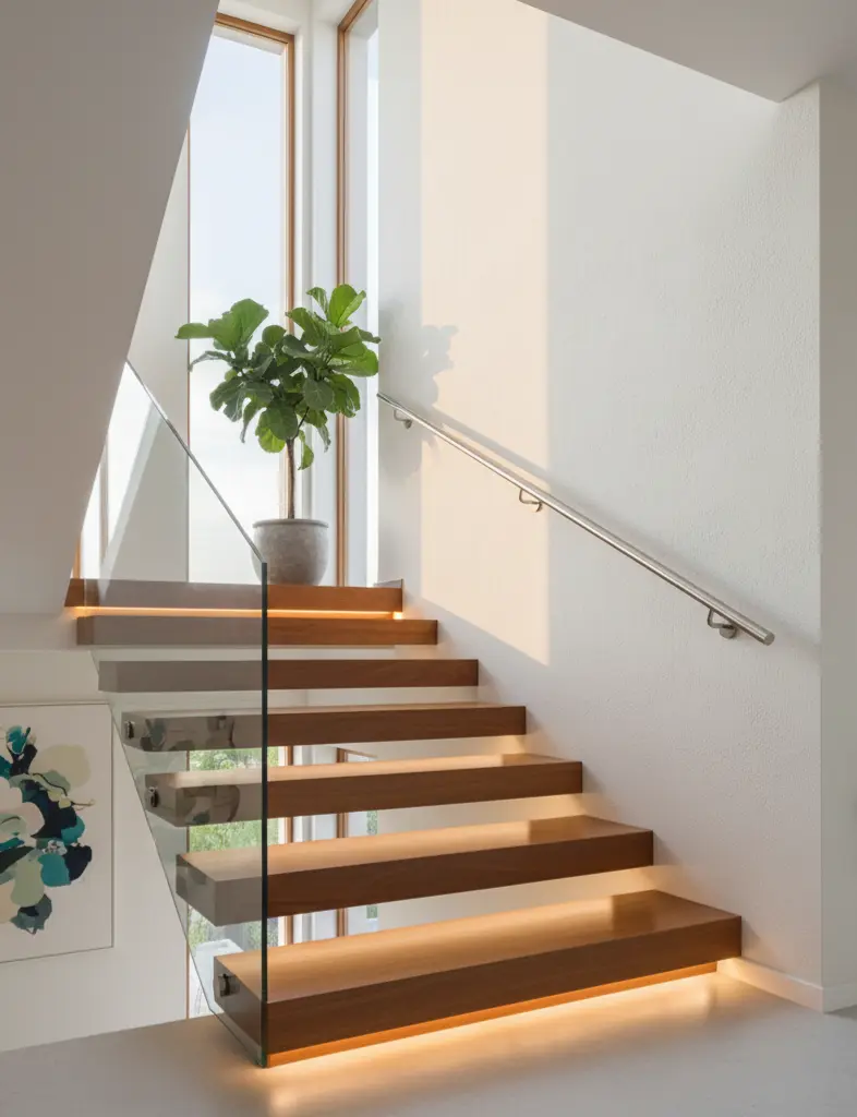 Proper handrail height on stairs for safety and comfort in Kerala homes