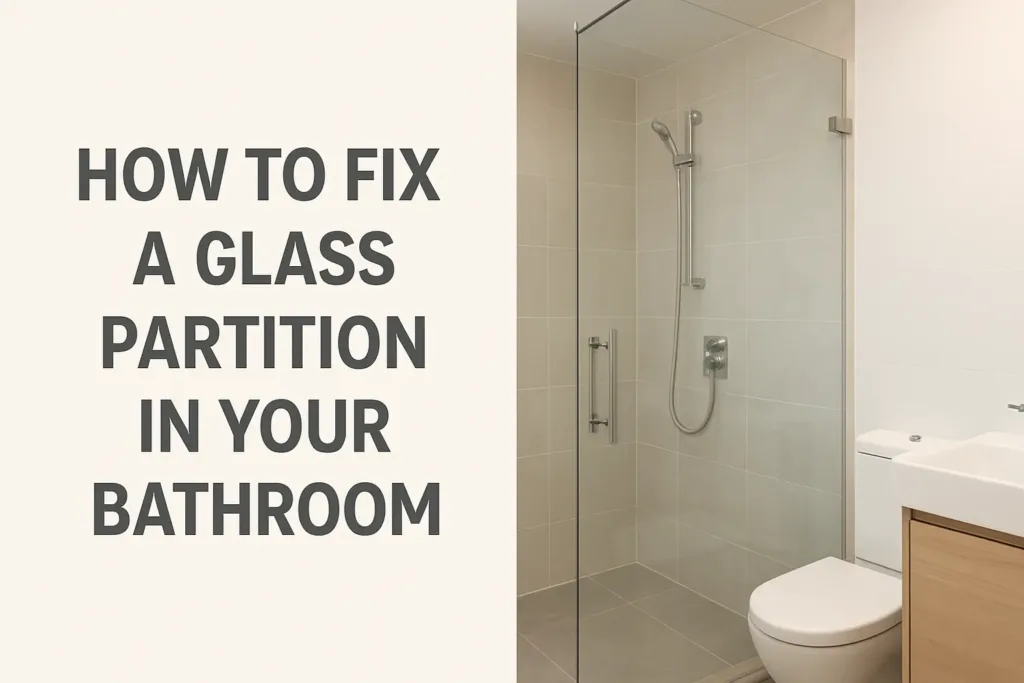 How to Fix a Glass Partition in Your Bathroom